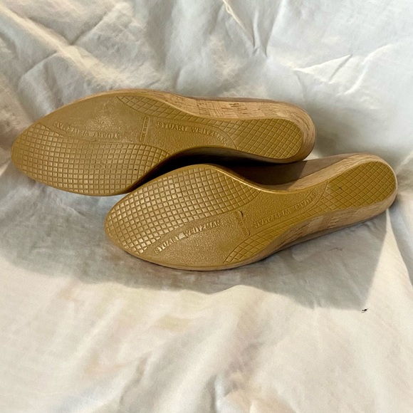 Stuart Weitzman cork wedge peep toe pump - Picture 5 of 8